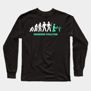 Funny Gardening Evolution Long Sleeve T-Shirt